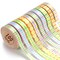 10 Color 100 Yards Striped and Plaid Satin Ribbon Variety Pack, 3/8" X 10 Yards/Roll Assorted Spring Easter Ribbons for Crafts, Gift Wrapping, Hair Bows